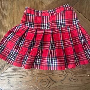Plaid Red Girl’s Skirt